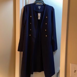 New York and Company Navy Blue Jacket XL